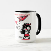 Love is like a paper plane マグカップ (正面右)