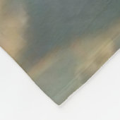 Love Is Like the Wind Large– Romantic Quote Cozy フリースブランケット (角)