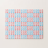 LOVE is LOVE引用文in red and blue ジグソーパズル (横)