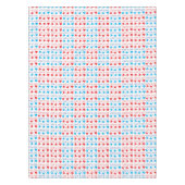 LOVE is LOVE引用文in red and blue テーブルクロス (正面)