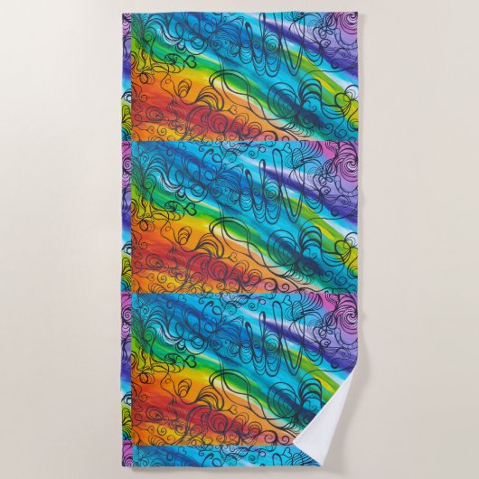 Love is Love  ビーチタオル (正面)