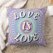 Love Is Love プライドスロー枕 クッション (ブランケット)