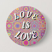 Love Is Love プライドボタン 缶バッジ (正面)