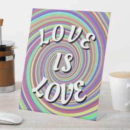 Love Is Love プライド月間の台座看板 台座サイン