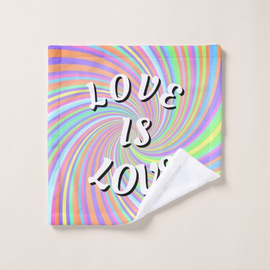 Love Is Love プライド ウォッシュタオル (ウォッシュタオル)