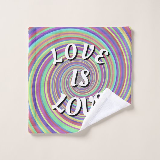 Love Is Love プライド ウォッシュタオル (ウォッシュタオル)