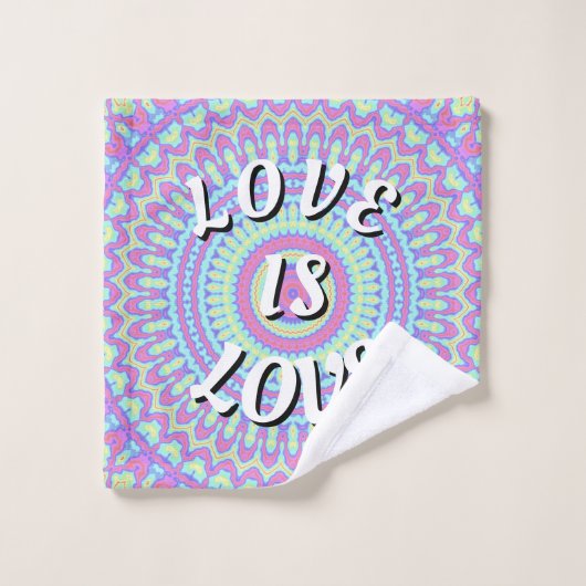 Love Is Love プライド ウォッシュタオル (ウォッシュタオル)