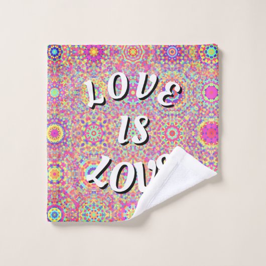 Love Is Love プライド ウォッシュタオル (ウォッシュタオル)