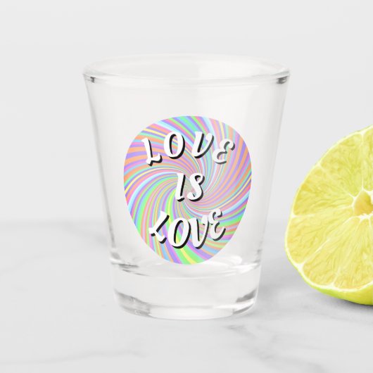 Love Is Love プライド ショットグラス (正面)
