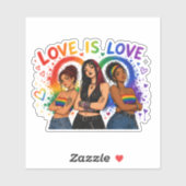 Love Is Love プライド ステッカー シール (シート)