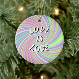 Love Is Love プライド セラミックオーナメント