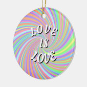 Love Is Love プライド セラミックオーナメント (左)