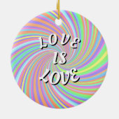 Love Is Love プライド セラミックオーナメント (裏面)