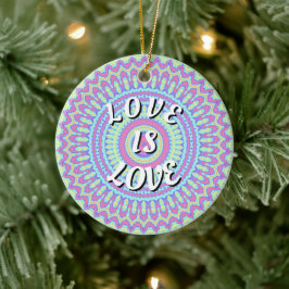 Love Is Love プライド セラミックオーナメント