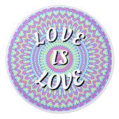 Love Is Love プライド セラミックノブ (正面)