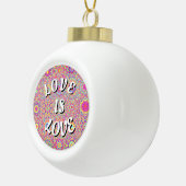Love Is Love プライド セラミックボールオーナメント (右)