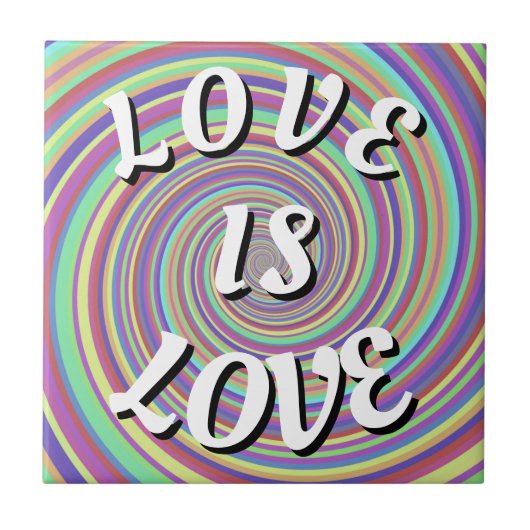 Love Is Love プライド タイル (正面)