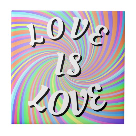 Love Is Love プライド タイル (正面)