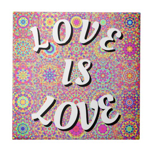 Love Is Love プライド タイル (正面)