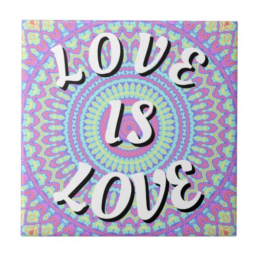 Love Is Love プライド タイル (正面)