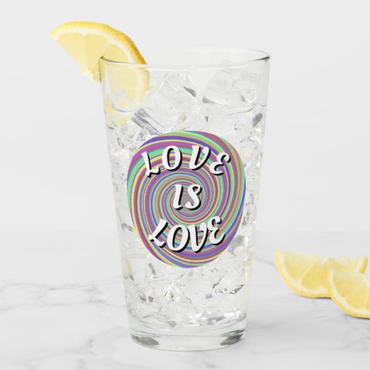 Love Is Love プライド タンブラーグラス (アイス正面)