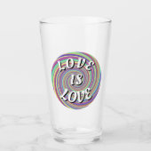 Love Is Love プライド タンブラーグラス (正面)