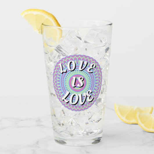 Love Is Love プライド タンブラーグラス (アイス正面)