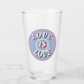 Love Is Love プライド タンブラーグラス (正面)