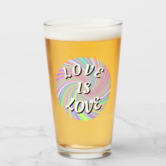 Love Is Love プライド タンブラーグラス (ドリンク正面)