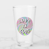 Love Is Love プライド タンブラーグラス (正面)