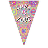 Love Is Love プライド バンティングフラッグ (第2の旗)