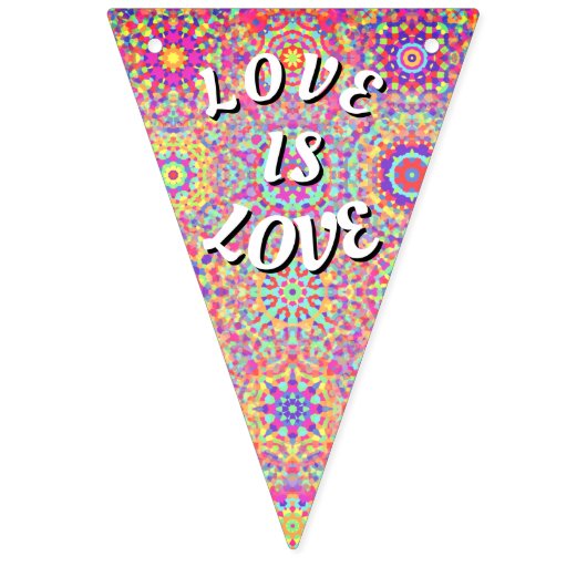 Love Is Love プライド バンティングフラッグ (第1の旗)