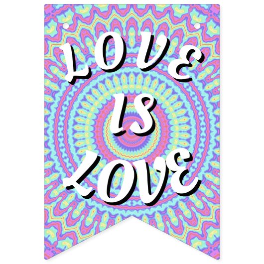 Love Is Love プライド バンティングフラッグ (第1の旗)