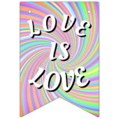 Love Is Love プライド バンティングフラッグ (第2の旗)