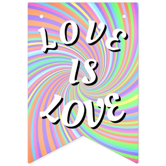 Love Is Love プライド バンティングフラッグ (第1の旗)