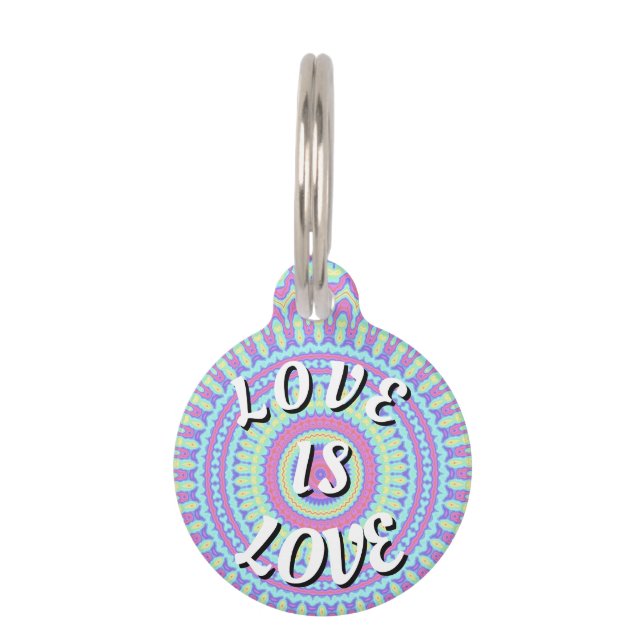 Love Is Love プライド ペット　ネームタグ (正面)