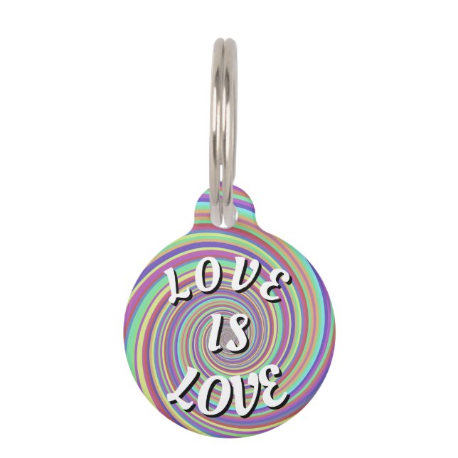 Love Is Love プライド ペット　ネームタグ (正面)