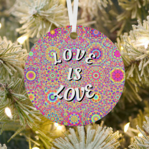 Love Is Love プライド メタルオーナメント