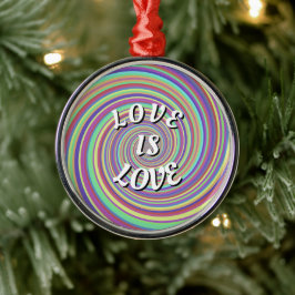 Love Is Love プライド メタルオーナメント