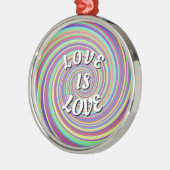 Love Is Love プライド メタルオーナメント (左)