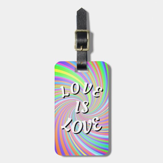Love Is Love プライド ラゲッジタグ (正面縦)
