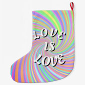 Love Is Love プライド ラージクリスマスストッキング (裏面)