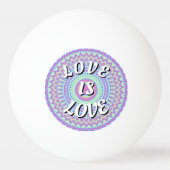 Love Is Love プライド 卓球ボール (正面)