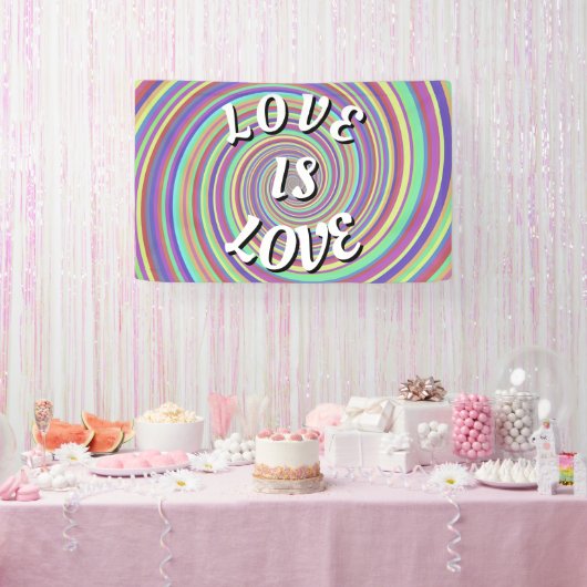Love Is Love プライド 横断幕 (パーティー)