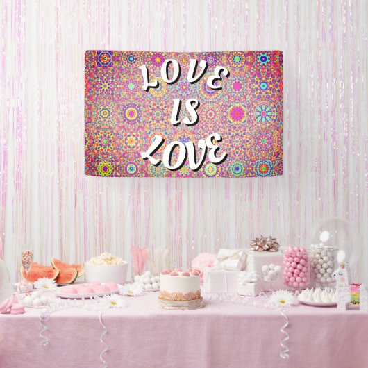 Love Is Love プライド 横断幕 (パーティー)