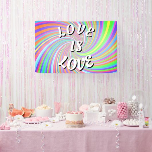 Love Is Love プライド 横断幕 (パーティー)