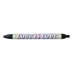 Love Is Love プライド 黒ボールペン