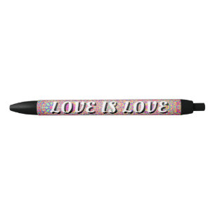 Love Is Love プライド 黒ボールペン