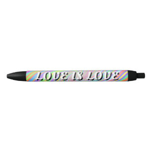 Love Is Love プライド 黒ボールペン