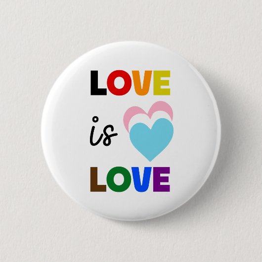 LOVE IS LOVE ボタンピン 缶バッジ (正面)
